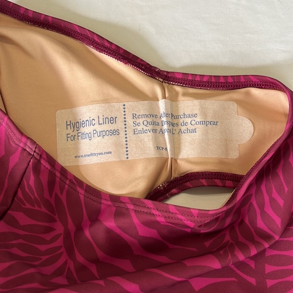 Mott 50 Joana High Rise Swim Bottom in Magenta Ocean Imprint Print - Picture 4 of 10